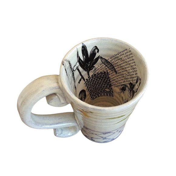 Large Handmade Mug, Ceramic Mug, Desk Organizer - Picture 5 of 8